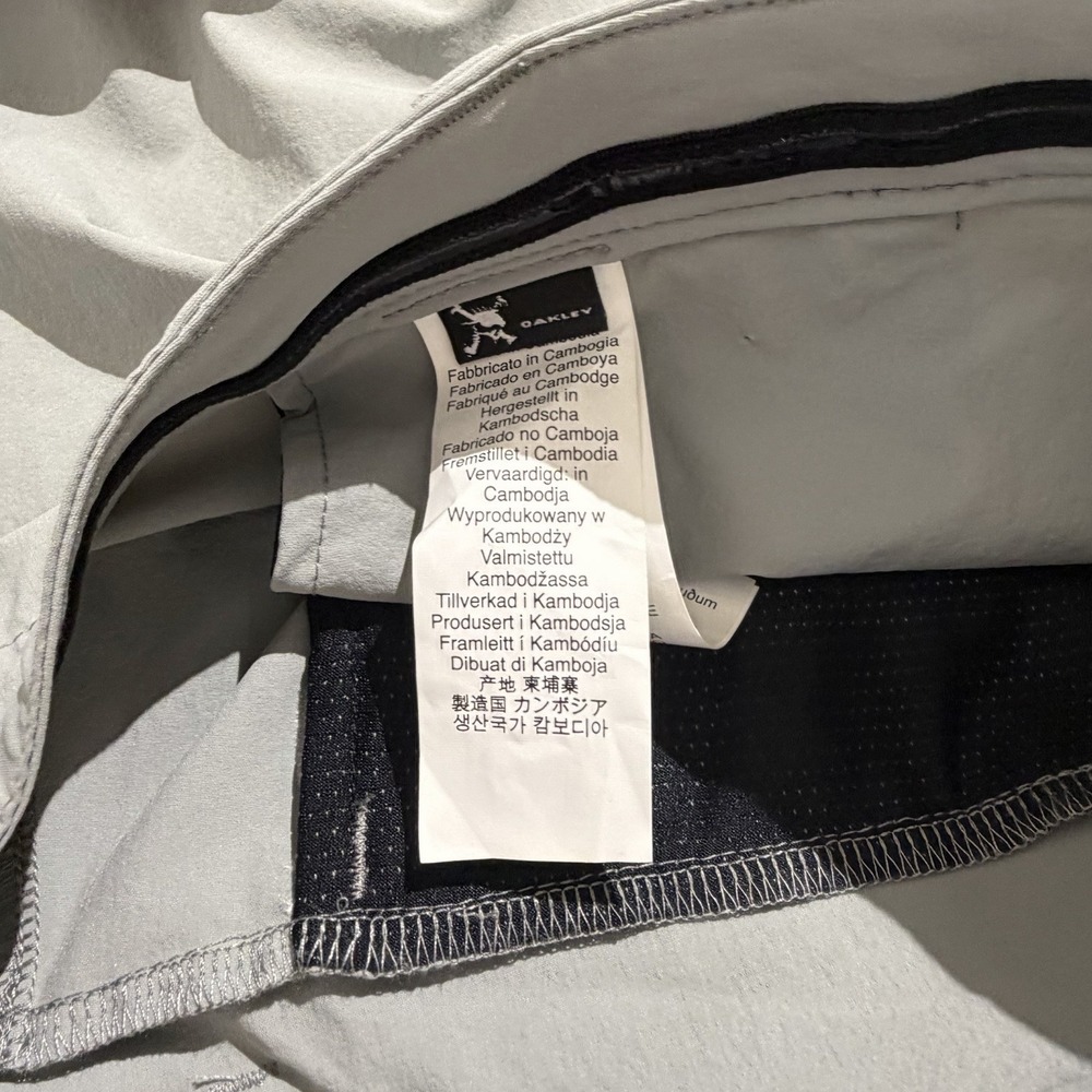 Oakley Golf Pants Mens 38 Gray /Black Stripe Straight Leg Regular Fit Athletic - Picture 6 of 10